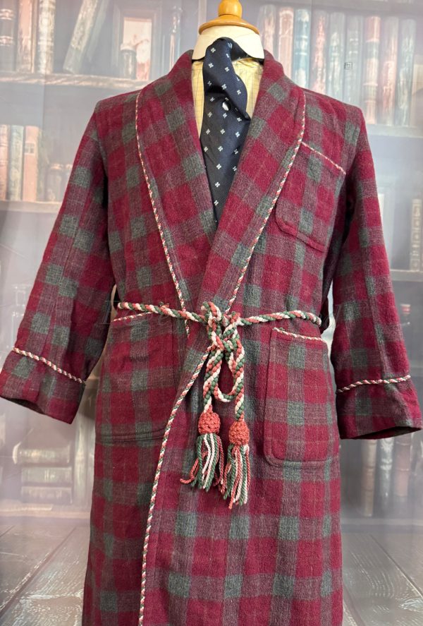 Wonderful Vintage Dressing Gown. Wool. Size Medium 38-40"Chest (Ref:KING) - Image 4
