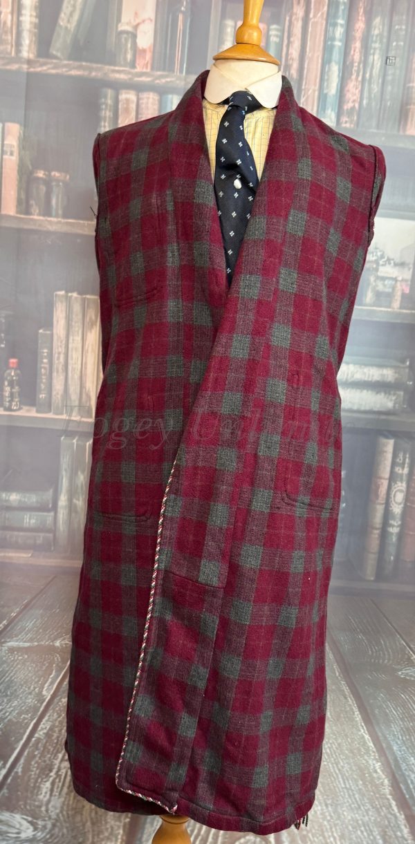 Wonderful Vintage Dressing Gown. Wool. Size Medium 38-40"Chest (Ref:KING) - Image 10