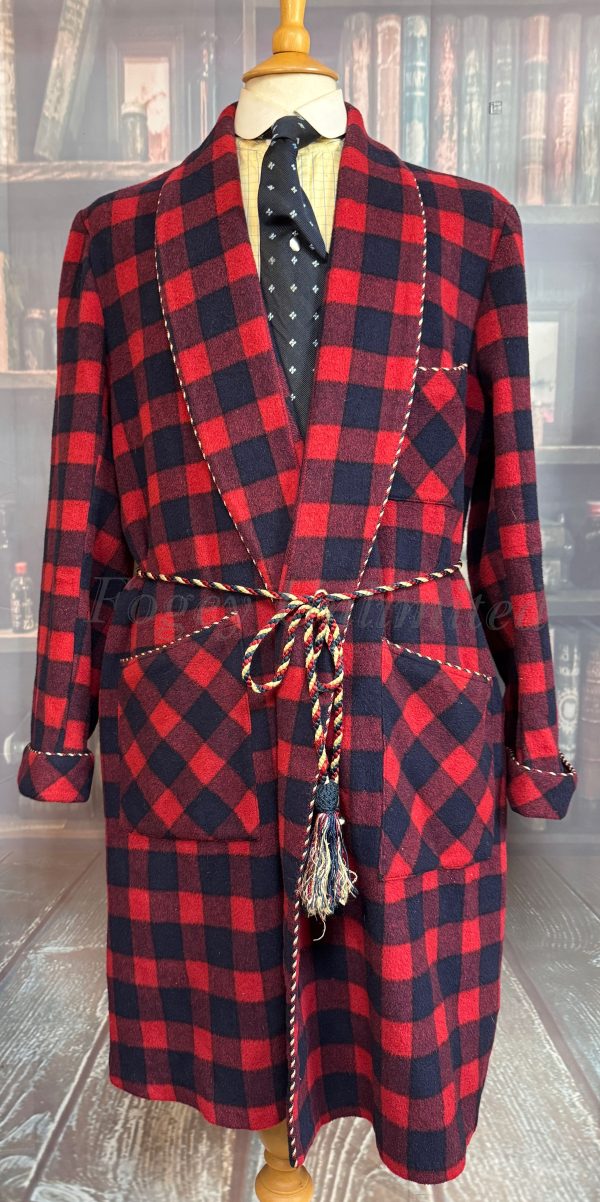 Wonderful Vintage Dressing Gown. Wool Mix. Size Large 40-42"Chest (Ref:DGBM)