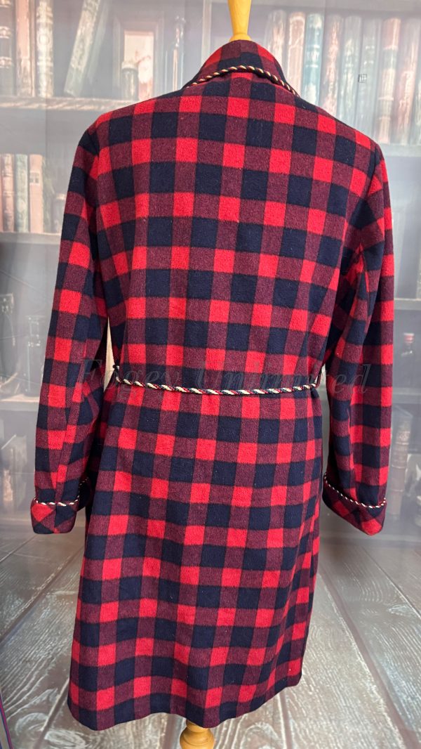 Wonderful Vintage Dressing Gown. Wool Mix. Size Large 40-42"Chest (Ref:DGBM) - Image 6