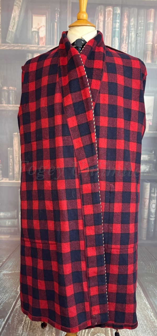 Wonderful Vintage Dressing Gown. Wool Mix. Size Large 40-42"Chest (Ref:DGBM) - Image 5