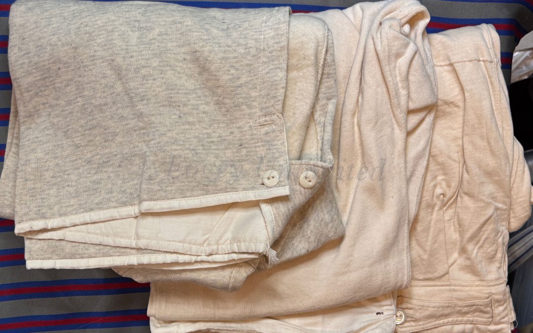 Vintage Heavy Wool Long Johns Brace Tapes, Yoke Front Ribbed Cuffs