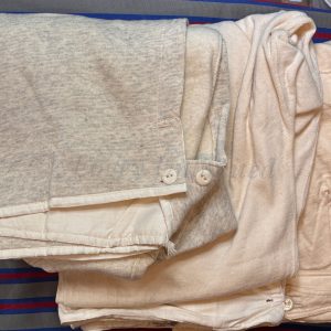 Vintage Heavy Wool Long Johns Brace Tapes, Yoke Front Ribbed Cuffs