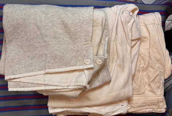 Vintage Heavy Wool Long Johns Brace Tapes, Yoke Front Ribbed Cuffs