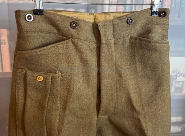 Vintage Green Military Motorcycle Breeches Jodhpurs. Heavyweight W34"/86cm (Ref:HM34) - Image 14