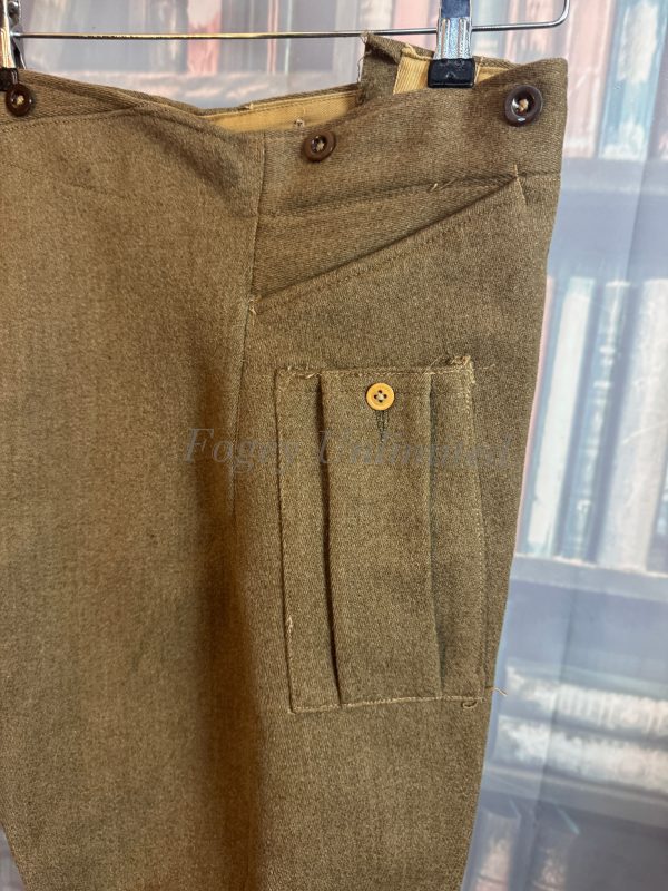Vintage Green Military Motorcycle Breeches Jodhpurs. Heavyweight W34"/86cm (Ref:HM34) - Image 9