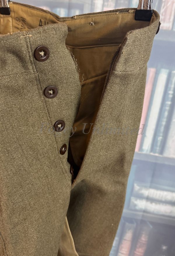 Vintage Green Military Motorcycle Breeches Jodhpurs. Heavyweight W34"/86cm (Ref:HM34) - Image 10