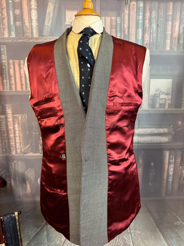 Double Breasted Birdseye Cloth 2 Piece Suit 40C/34W/29L (GR402) - Image 4
