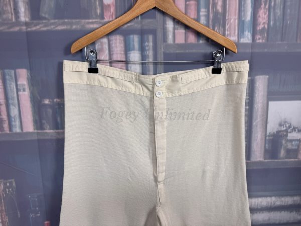 Vintage Style NOS Yoke Front Cellular Trunks Drawers Underwear with Brace tapes - Image 3