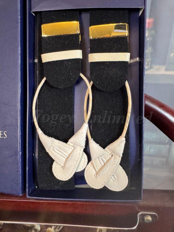 Albert Thurston For Gieves & Hawkes Finest Braces (Suspenders) Black Boxcloth 44 - Image 3