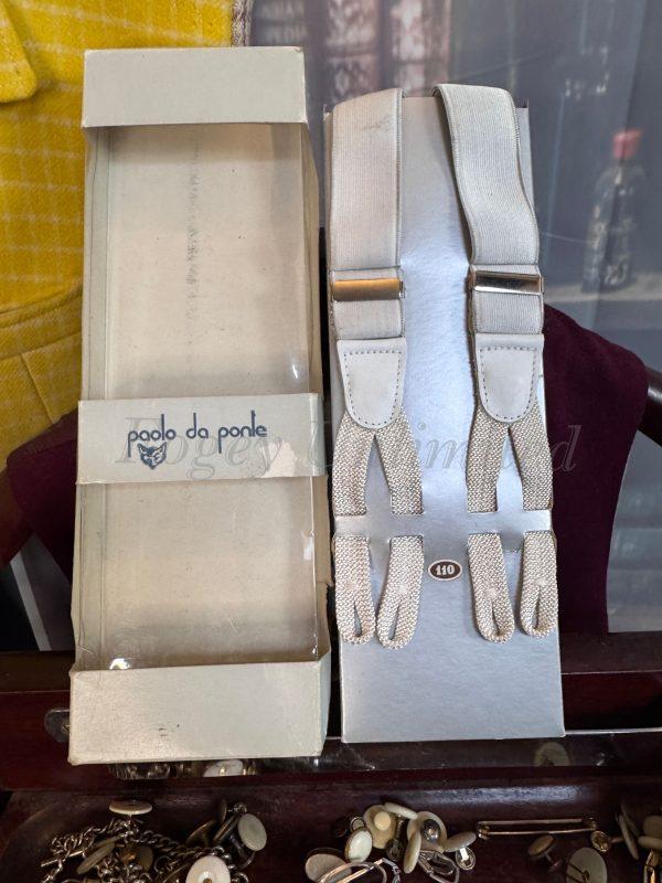 Vintage Old store stock Button end Braces/Suspenders. Various Styles and Colours. (Ref: Narrow Elastic) - Image 10