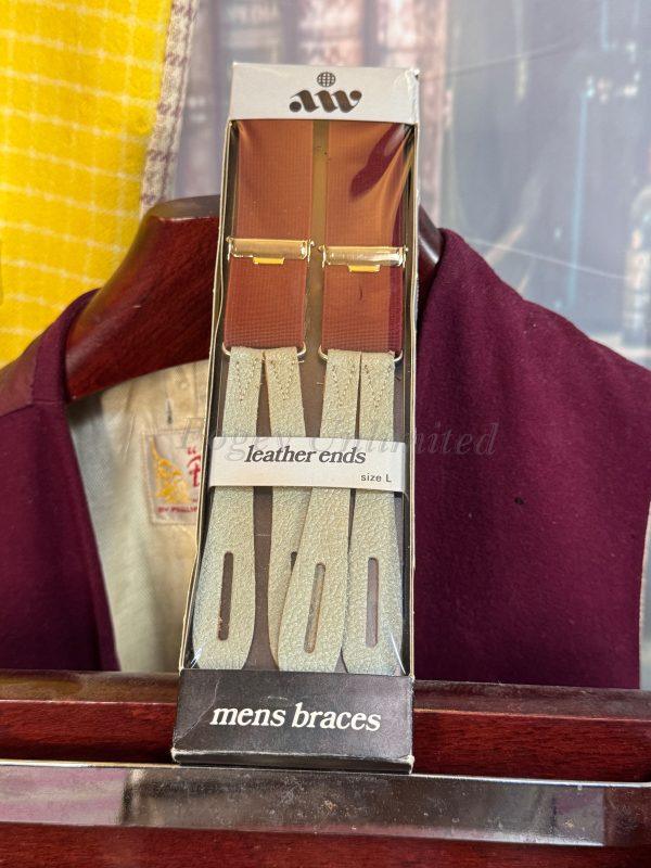 Vintage Old store stock Button end Braces/Suspenders. Various Styles and Colours. (Ref: Narrow Elastic) - Image 7