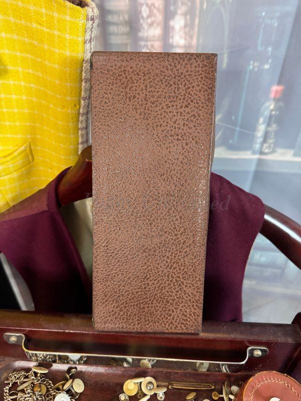 Vintage Gentleman's Accessory Set. Braces and matching Sock Suspenders. Ultra rare. Burgundy - Image 4