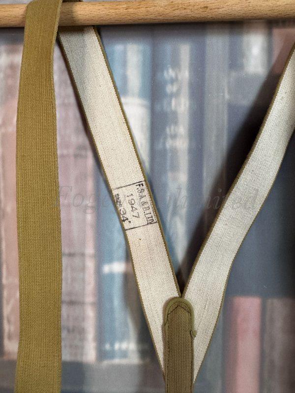 Vintage 1947 British Army Braces/Suspenders Khaki  (FSA47) - Image 3