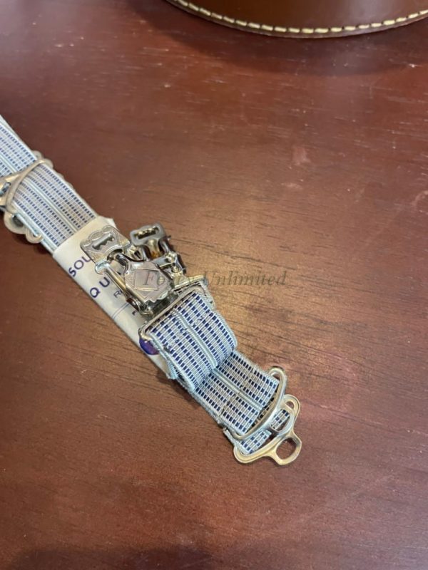 Vintage Gentleman's Traditional Sock Suspenders/Garters Narrow Grey. Vintage (Ref:NRST21) - Image 4