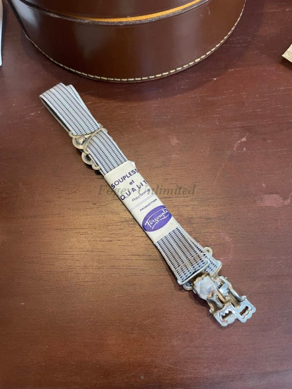 Vintage Gentleman's Traditional Sock Suspenders/Garters Narrow Grey. Vintage (Ref:NRST21)