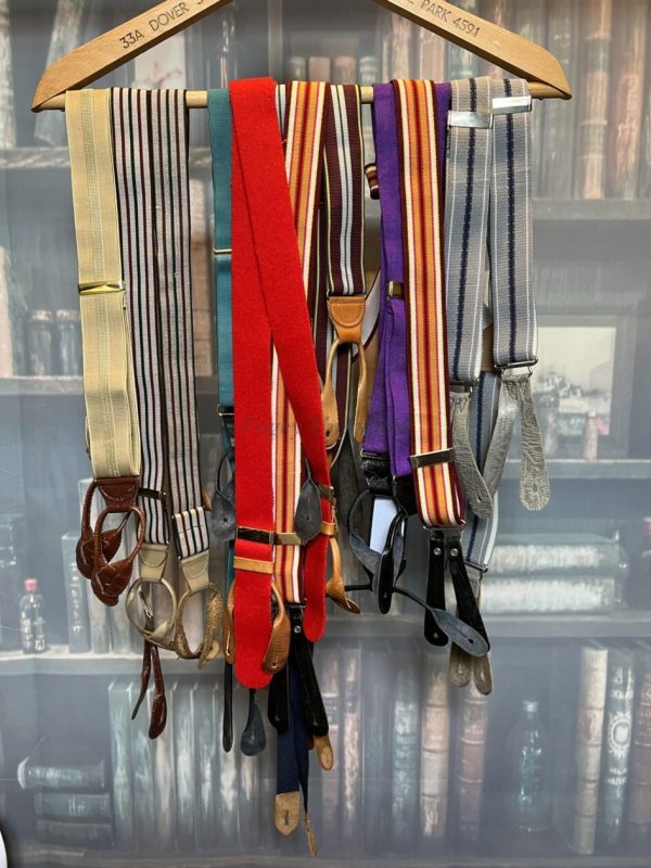 Vintage High Quality Button on Braces/Suspenders. Various Styles and Colours. (Ref:BTHV) - Image 2