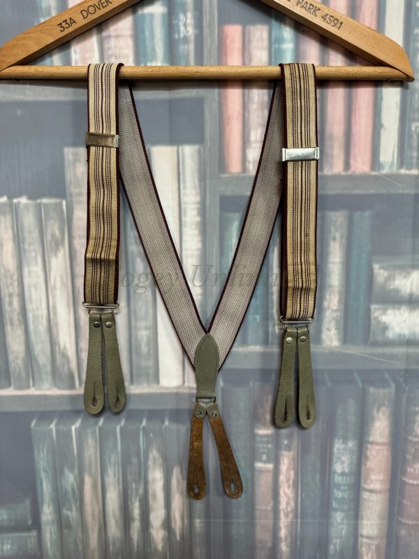 Vintage Button end Braces/Suspenders. Various Styles and Colours. (Ref:DR1a) - Image 9
