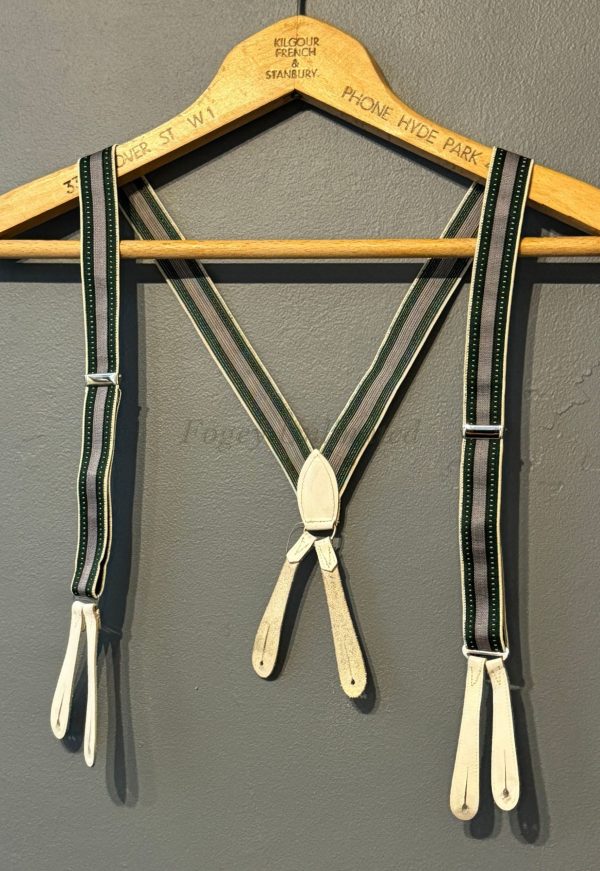 Vintage Button end Braces/Suspenders. Various Styles and Colours. (Ref:DR1a) - Image 2