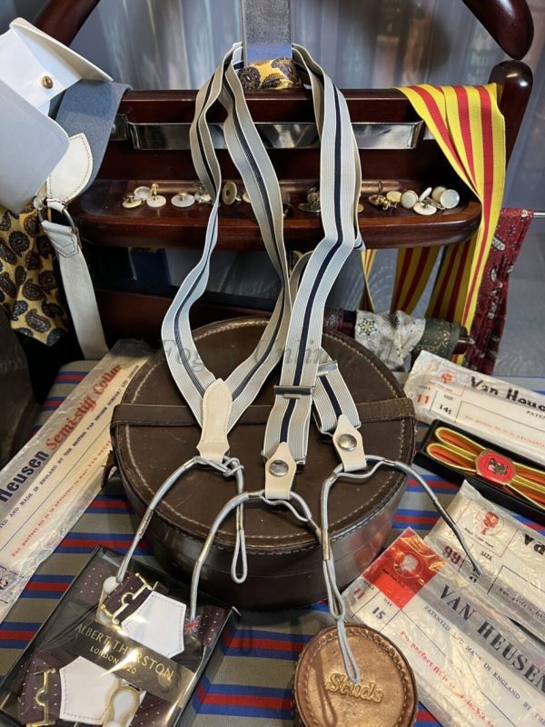 Vintage Button end Braces/Suspenders. Various Styles and Colours. (Ref:DR1a)