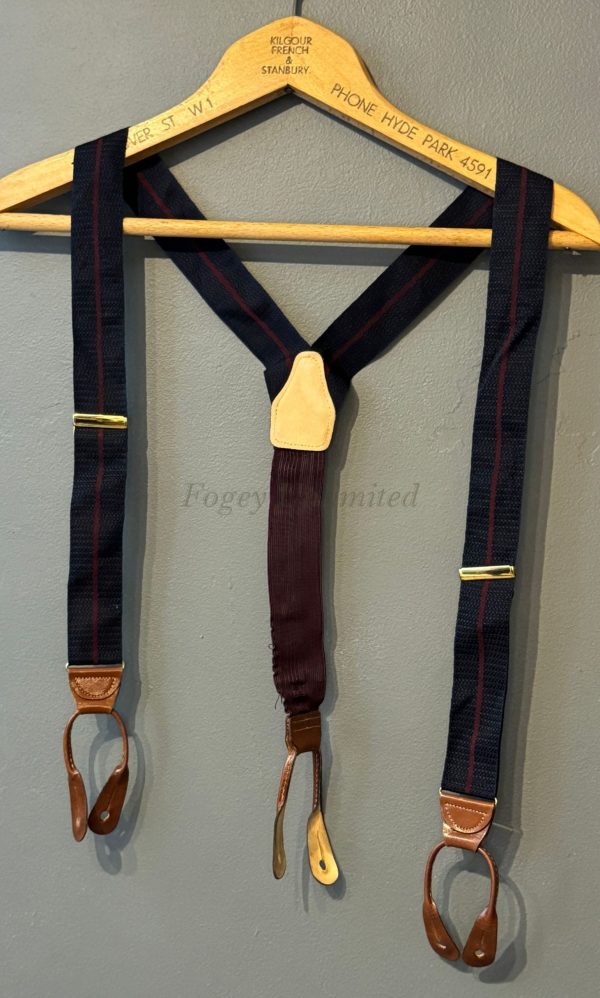 Vintage High Quality Button on Braces/Suspenders. Various Styles and Colours. (Ref:BTHV) - Image 6