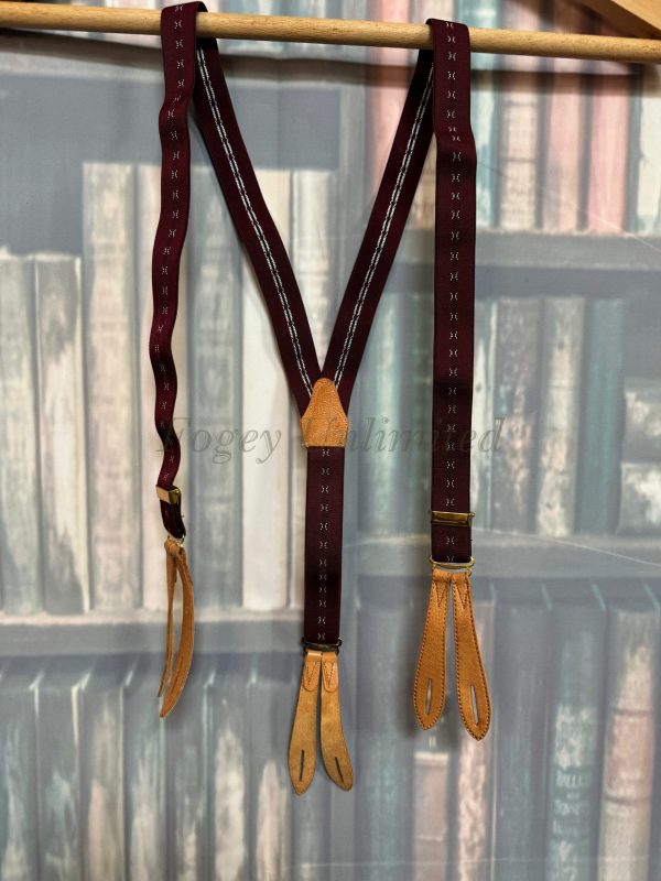 Vintage Button end Braces/Suspenders. Various Styles and Colours. (Ref:DR1a) - Image 7