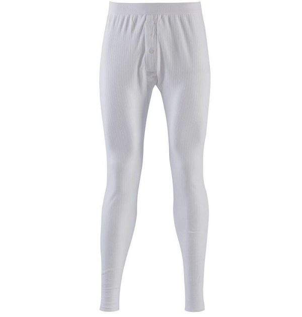 Sunspel Mens Thermal Long Johns White - Image 2