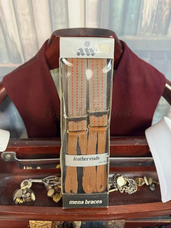 Vintage Button end Braces/Suspenders. Various Styles and Colours. (Ref:DR3a) - Image 7