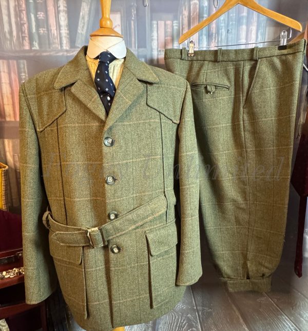 Vintage PJ Haggart Heavyweight Tweed Norfolk Shooting Suit/Breeks/plus Fours 46c/42w (TPL46)