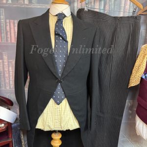 Vintage Moss Bros Piccadilly Stroller / Formal wear 2 piece Tailcoat  Suit 38C/40W/34L (Ref: Moss38C)