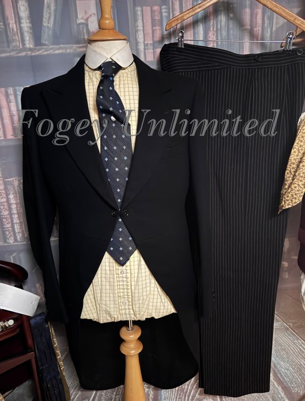 Vintage Moss Bros Piccadilly Stroller / Formal wear 2 piece Tailcoat  Suit 38C/40W/34L (Ref: Moss38C) - Image 13