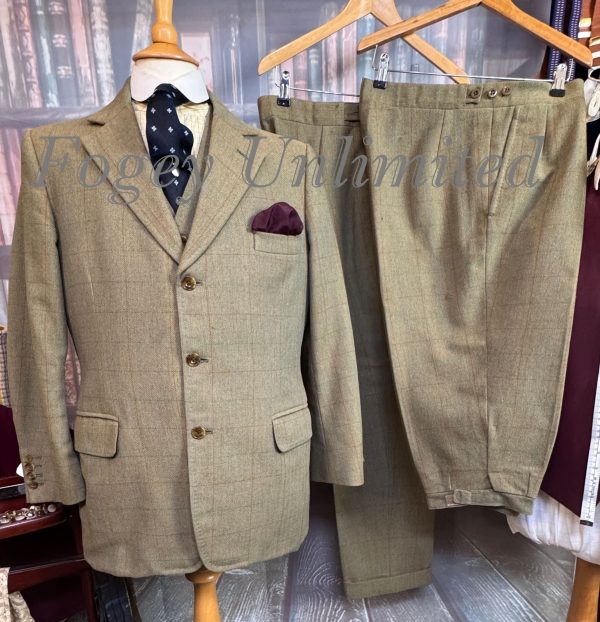 Vintage Bespoke 4 Piece Tweed Suit 41"Chest /36waist. (Ref: ATMcG)