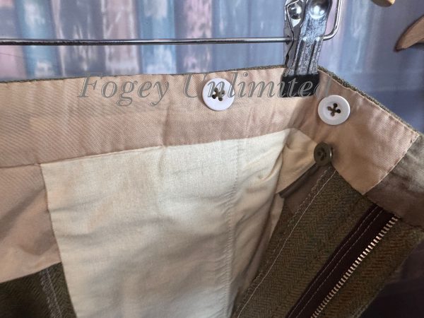 Vintage 1965 Bespoke Super Heavyweight Green Tweed Suit 38chest /34waist. (JCD38) - Image 15