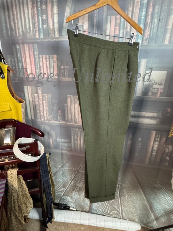 Vintage 1965 Bespoke Super Heavyweight Green Tweed Suit 38chest /34waist. (JCD38) - Image 11