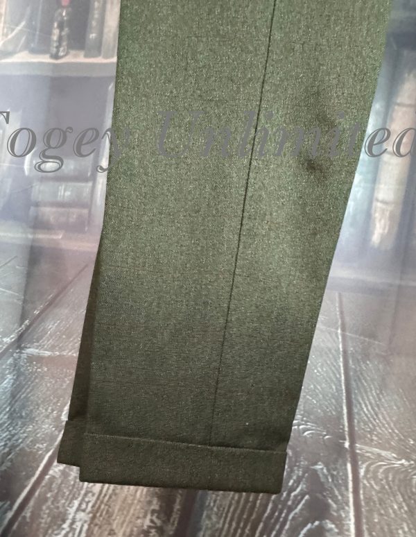 Vintage 1965 Bespoke Super Heavyweight Green Tweed Suit 38chest /34waist. (JCD38) - Image 12