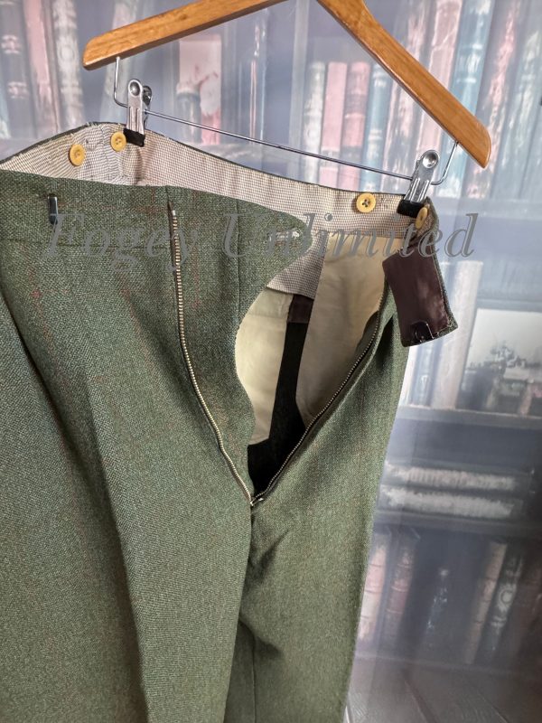 Vintage 1965 Bespoke Super Heavyweight Green Tweed Suit 38chest /34waist. (JCD38) - Image 13