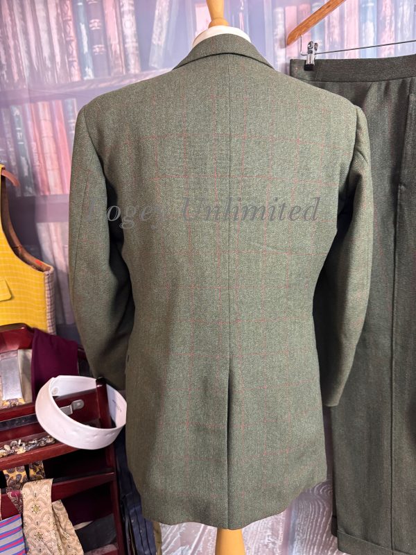 Vintage 1965 Bespoke Super Heavyweight Green Tweed Suit 38chest /34waist. (JCD38) - Image 6