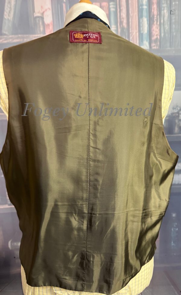 Vintage Dunn & Co Mushroom/Fawn Doeskin Wool Waistcoat/Vest. Chest  42"/107cm (Ref:DGLDN42) - Image 6