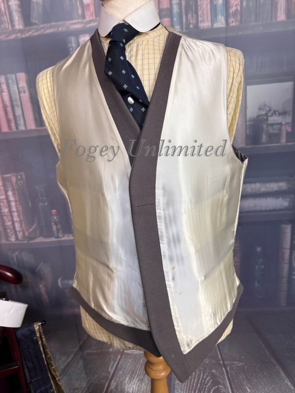 Vintage Merage Grey Doeskin Wool Waistcoat/Vest. Chest  44"/112cm (Ref:DGLG44a) - Image 4
