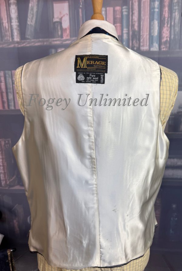 Vintage Merage Grey Doeskin Wool Waistcoat/Vest. Chest  44"/112cm (Ref:DGLG44a) - Image 5