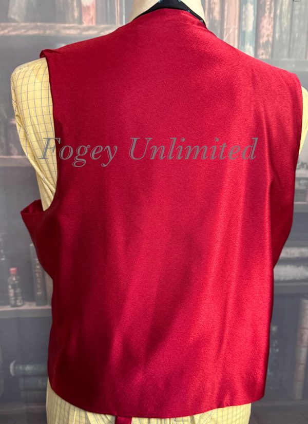 Vintage Daks Dusky Red Doeskin Wool Waistcoat/Vest. Chest  44"/112cm (Ref:DK44a) - Image 5