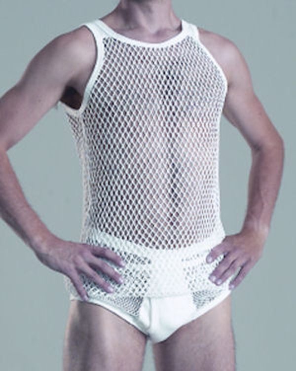 Brynje String Vest/Singlet HEAVYWEIGHT. Net Cotton.Traditional style - Image 2