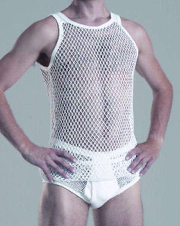 Brynje String Vest/Singlet HEAVYWEIGHT. Net Cotton.Traditional style