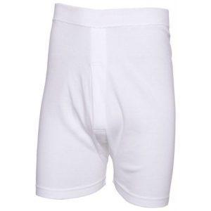 High Cross Superwhite 100% Combed Cotton TRUNKS. Traditional fuller cut