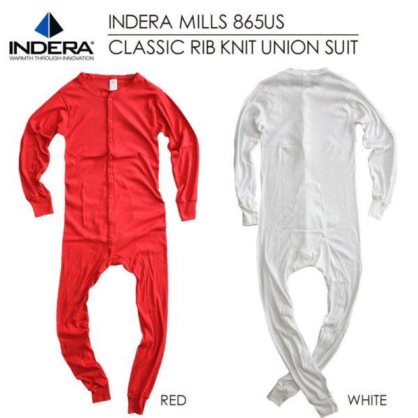 Vintage Style Button front Union Suit (Combinations) in Traditional Red or White - Image 4