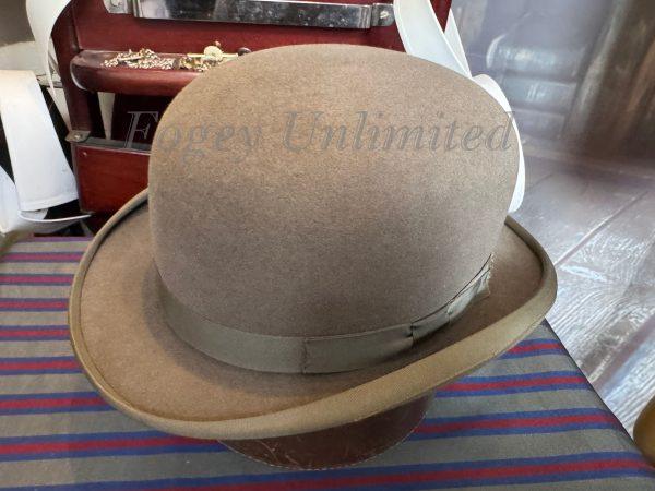 Vintage Dunn & Co GREY  Bowler Hat Size 7 3/8" Immaculate (DUNN738) - Image 4