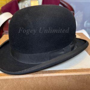 Vintage Herbert Johnson Bowler Hat Size 6 7/8" Dated 1966 with Box (HJ66)