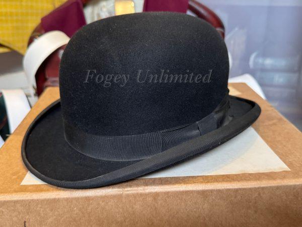 Vintage Herbert Johnson Bowler Hat Size 6 7/8" Dated 1966 with Box (HJ66)