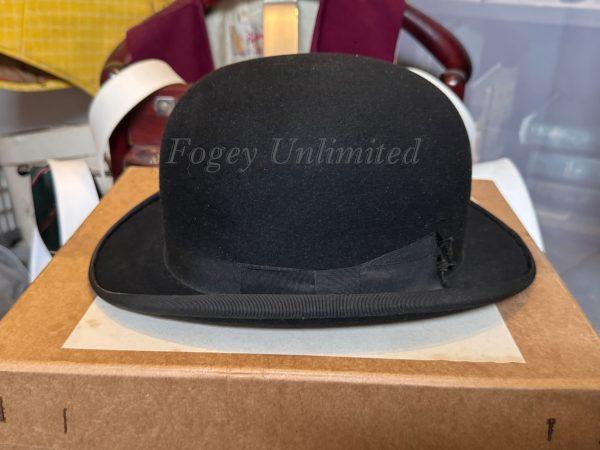 Vintage Herbert Johnson Bowler Hat Size 6 7/8" Dated 1966 with Box (HJ66) - Image 5