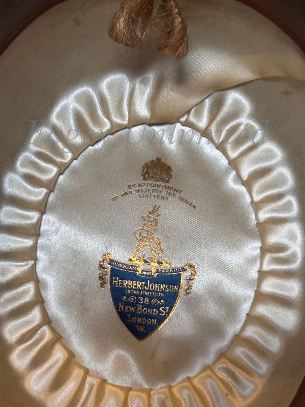 Vintage Herbert Johnson Bowler Hat Size 6 7/8" Dated 1966 with Box (HJ66) - Image 7